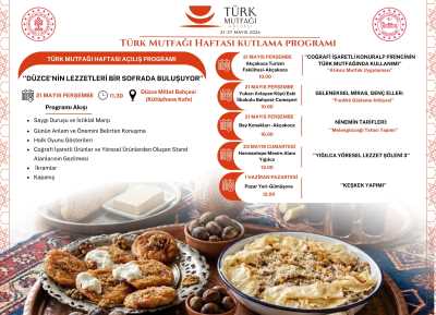 21-27 Mayıs Türk Mutfağı Haftası